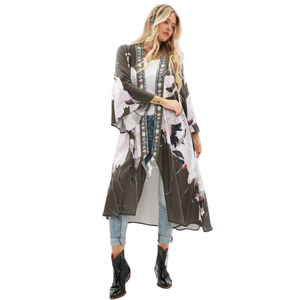 NWT Aratta Story of the Crane Kimono One Size